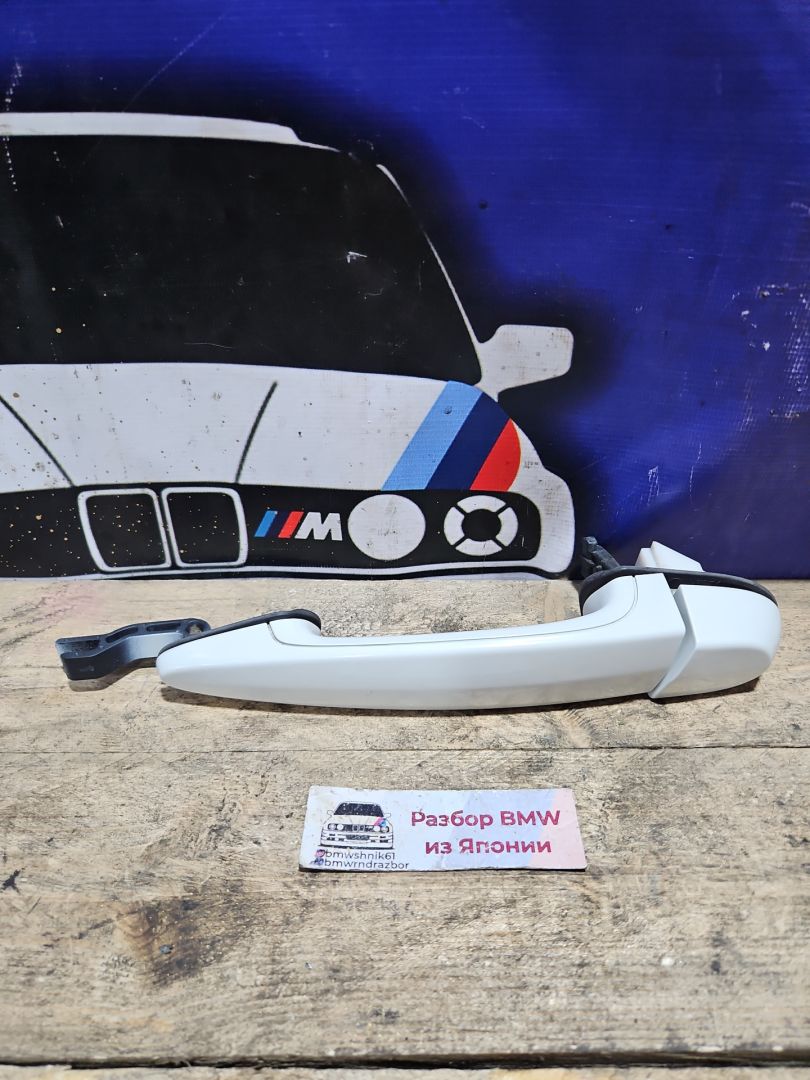 ручка наружная задняя левая BMW X1 E84 2011, 2.0 л., N46 B20 BD, бензин, АКПП, белый, внедорожник 5 дв., задний привод, правый руль, 2992985, 51212992985 - фото №1