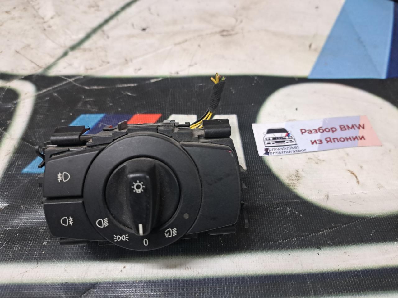 переключатель света BMW 5 серия F07/F10/F11 F10 2012, 2.0 л., N20 B20 A, бензин, АКПП, седан, правый руль, 6932796 - фото №1
