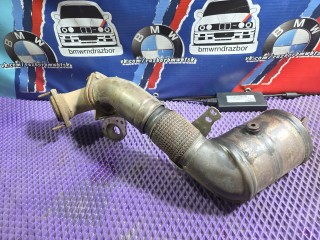 коллектор выпускной BMW X6 E71/E72 E71 2010, 4.4 л., N63 B44 A, бензин, АКПП, чёрный, внедорожник 5 дв., полный привод, 7595886, 7599095