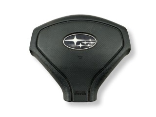 подушка безопасности водителя Subaru Forester 2 поколение (SG) [рестайлинг] SG5 2007, 2.0 л., i, EJ204, бензин, 5МКПП, evergreen-silver, универсал, полный привод, правый руль, 98211-SA140