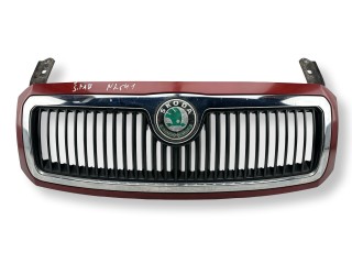 решетка радиатора Skoda Fabia 1 поколение [рестайлинг] 2005, 1.2 л., i, BME, бензин, 5МКПП, flamencorot, универсал, передний привод, правый руль, 6Y0853661, 6Y0853668B