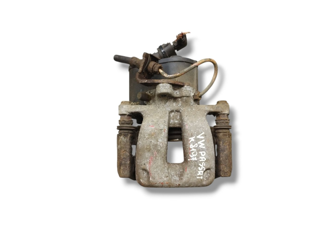 суппорт задний правый Volkswagen Passat B6 2006, 2.0 л., TDi PD, BKP, дизель, 6МКПП, arcticbluesilver / lb5m, универсал, передний привод, правый руль, 3C0615404E - фото №1