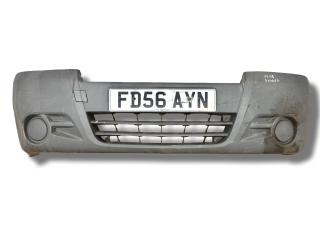 бампер передний Opel Vivaro A [рестайлинг] 2006, 1.9 л., CDTi, F9Q 760, дизель, 6МКПП, casablancaweiss / 10u, микроавтобус, передний привод, правый руль, 93855609, 620100278R, 620100251R, 620100252R, 620100277R, 93855610, 93855635, 93855636