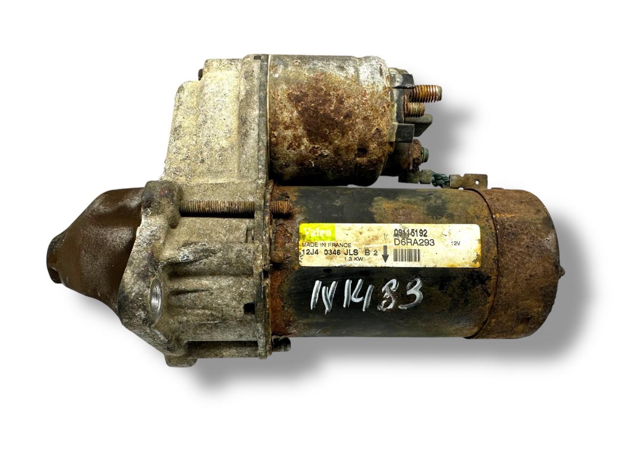 стартер Opel Astra G 2004, 1.6 л., i, Z 16 XEP, бензин, 5МКПП, starsilber iii / 157, хетчбэк 5 дв., передний привод, правый руль, 09115192, D6RA293 - фото №1