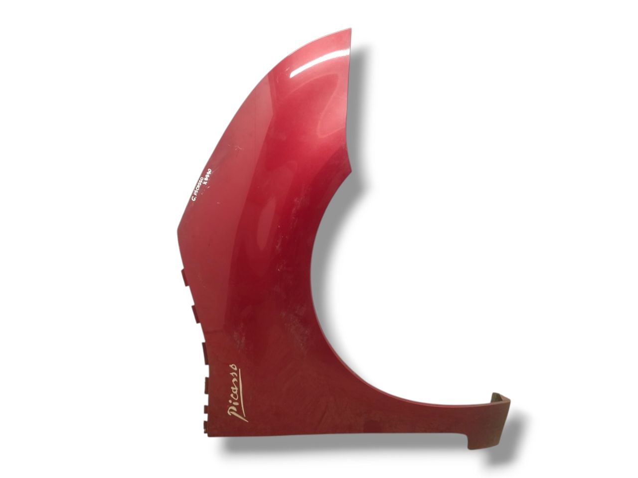 крыло переднее правое Citroen C4 Grand Picasso 1 поколение 2009, 1.6 л., HDi, 9HZ (DV6TED4), дизель, 5МКПП, rouge lucifer / ekq, минивэн, передний привод, правый руль, 7841X2 - фото №1