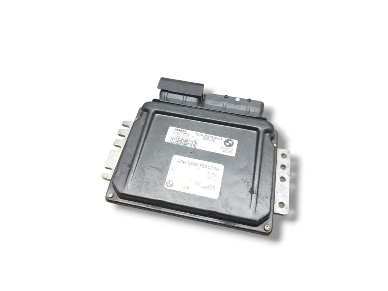 блок управления двигателем Mini Cooper 1 поколение R50 2003, 1.6 л., i, W10 B16 A, бензин, 5МКПП, черный, хетчбэк 3 дв., передний привод, правый руль, 7527610, S118012001N, 7512951, 12147527610 - фото №1