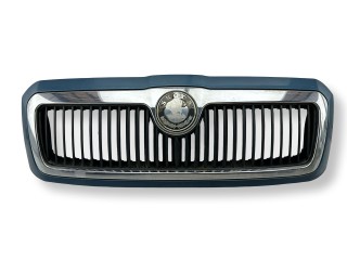 решетка радиатора Skoda Octavia 1 поколение (A4) [рестайлинг] 2003, 1.8 л., Ti, AUM, бензин, 5МКПП, admiral blue, хетчбэк 5 дв., передний привод, правый руль, 1U0853651E