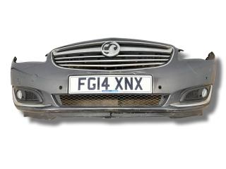 бампер передний Opel Insignia 1 поколение (A) [рестайлинг] 2014, 2.0 л., CDTi, A 20 DTH, дизель, 6МКПП, silbergrau, лифтбэк, передний привод, правый руль, 22787147