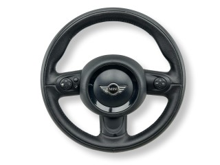 руль Mini Cooper S 2 поколение [рестайлинг] R56 2012, 1.6 л., Ti, N18 B16 A, бензин, 6МКПП, highclass grey / b43, хетчбэк 3 дв., передний привод, правый руль, 6791373, 609695852D