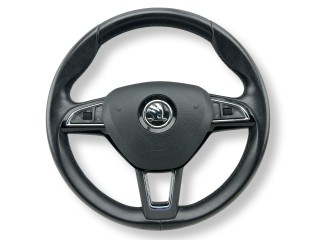 руль Skoda Superb 3 поколение 3V 2016, 1.6 л., TDi, DCXA, дизель, 6МКПП, reflex silver, универсал, передний привод, правый руль, 3V0419091L, 3V0880201F