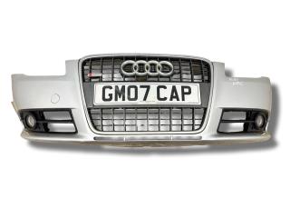 бампер передний Audi A4 B7 2007, 2.0 л., TFSI, BUL, бензин, 6МКПП, silbersee, универсал, передний привод, правый руль, 8E0807105E, 8E0853651M