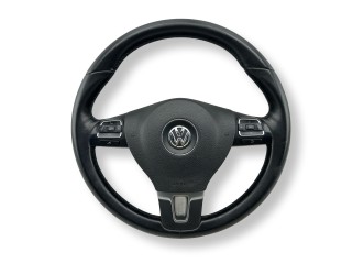 руль Volkswagen Passat B7 2012, 2.0 л., TDi, CFFB, дизель, 6МКПП, night blue / lh5x, универсал, передний привод, правый руль, 3C8419091BE, 3C8880201T