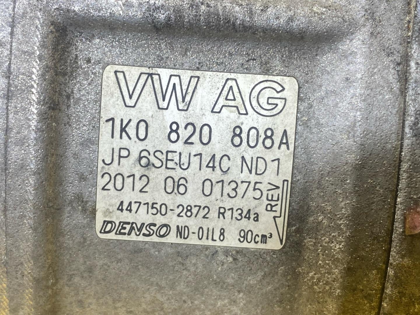 компрессор кондиционера Audi Q3 8U 2012, 2.0 л., бензин, 1K0820808A - фото №8