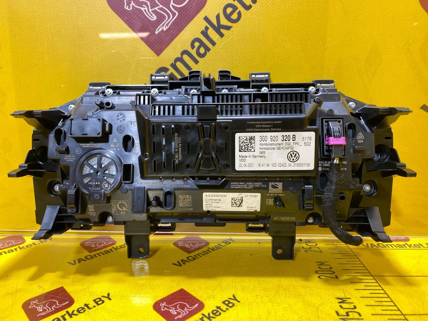 щиток приборов (приборная панель) Volkswagen Tiguan 2 поколение 2020, 2.0 л., бензин, 3G0920320B - фото №8