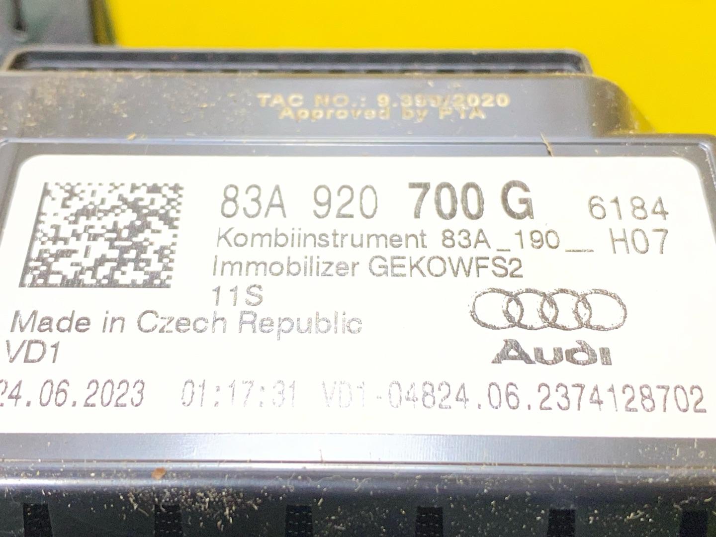 щиток приборов (приборная панель) Audi Q3 F3 2023, 2.0 л., бензин, 83A920700G - фото №10
