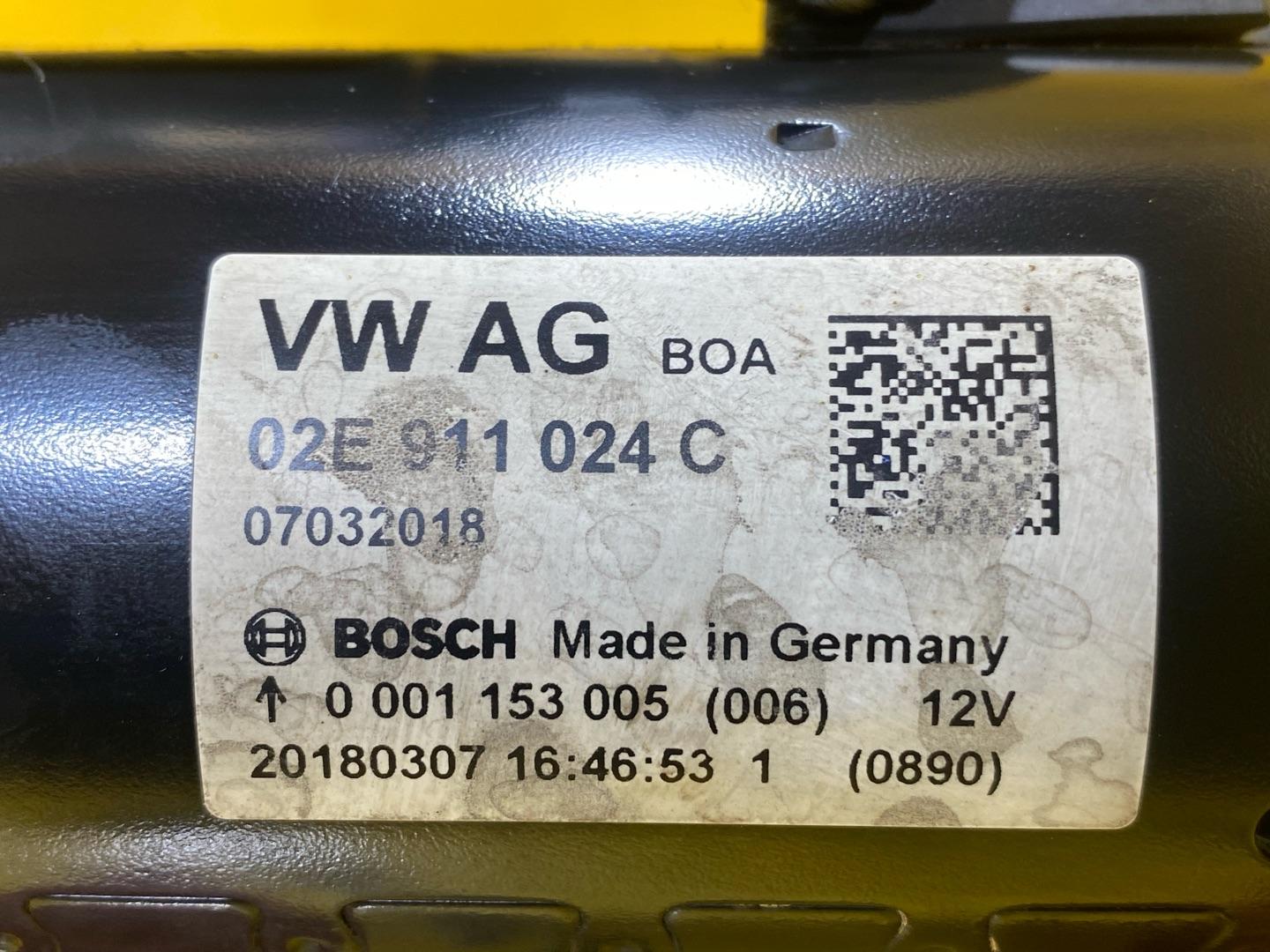 стартер Volkswagen Caddy 4 поколение 2018, 2.0 л., дизель, 02E911024C - фото №9