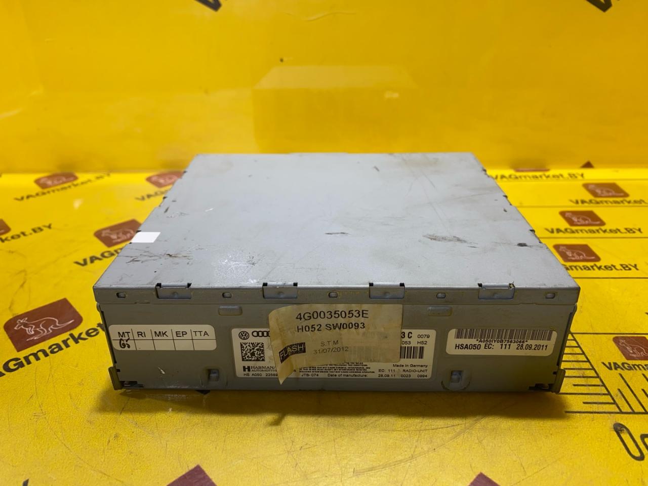 блок управления мультимедия Audi Q3 8U 2012, 2.0 л., бензин, 4G0035053C - фото №1