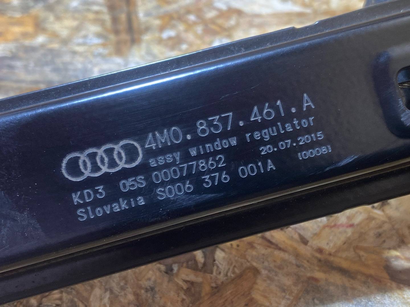 стеклоподъемник передний левый Audi Q7 4M 2016, 3.0 л., дизель, 4M0837461A - фото №13