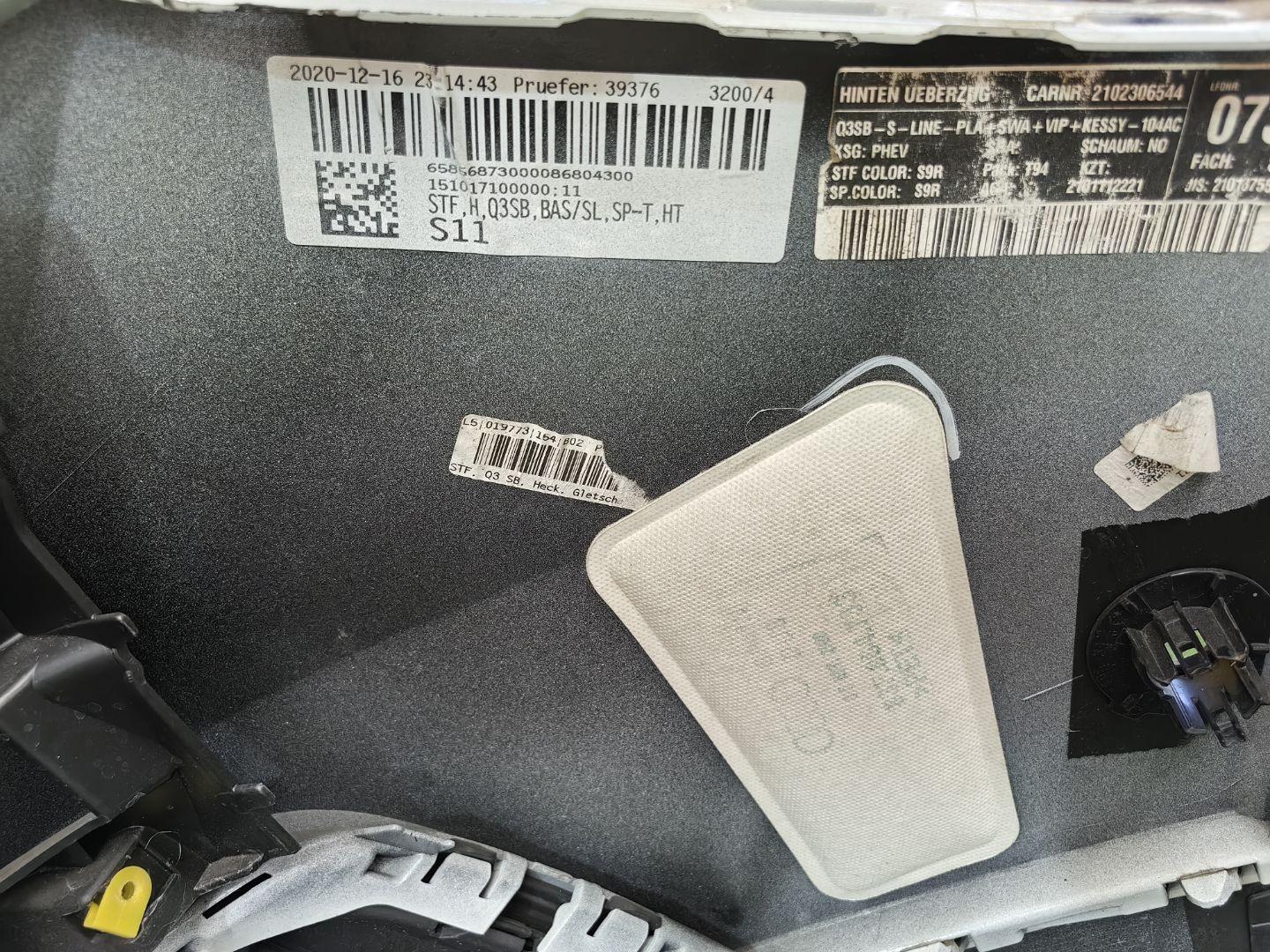 бампер задний Audi Q3 Sportback F3 2021, 2.0 л., бензин, 83F807067B, 83F807521B - фото №14