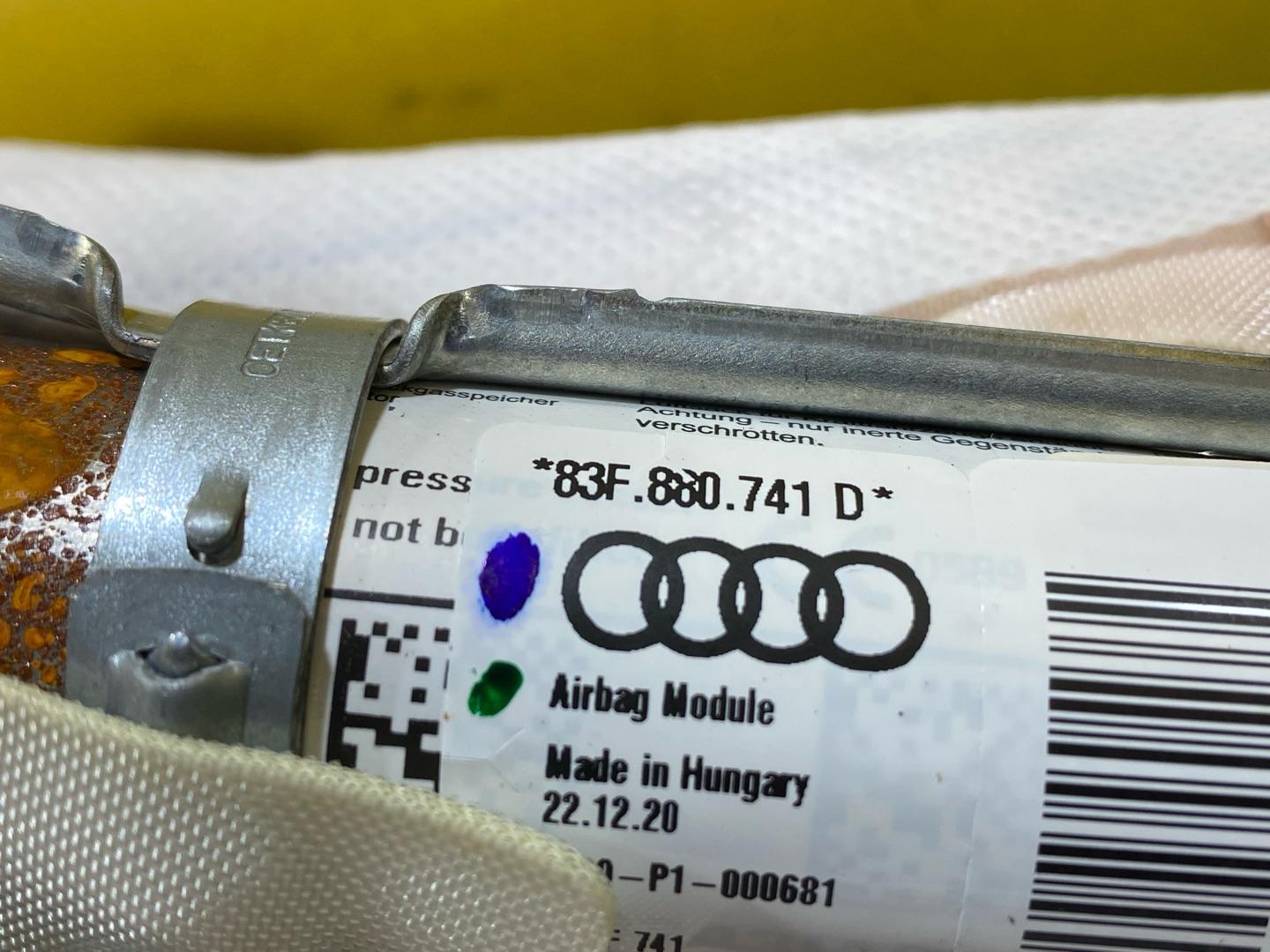 подушка безопасности боковая (шторка) Audi Q3 Sportback F3 2021, 2.0 л., бензин, 83F880741D - фото №7
