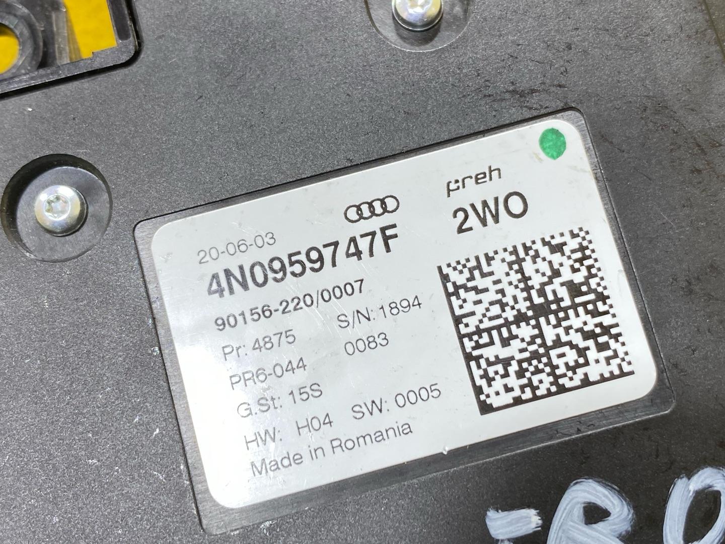 блок управления сиденьем Audi e-tron Sportback 1 поколение 2020, электро, 4N0959747F - фото №7