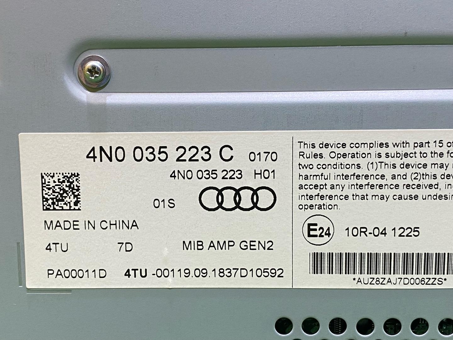 усилитель музыкальный Audi A8 D5 2019, 3.0 л., дизель, 4N0035223C - фото №5