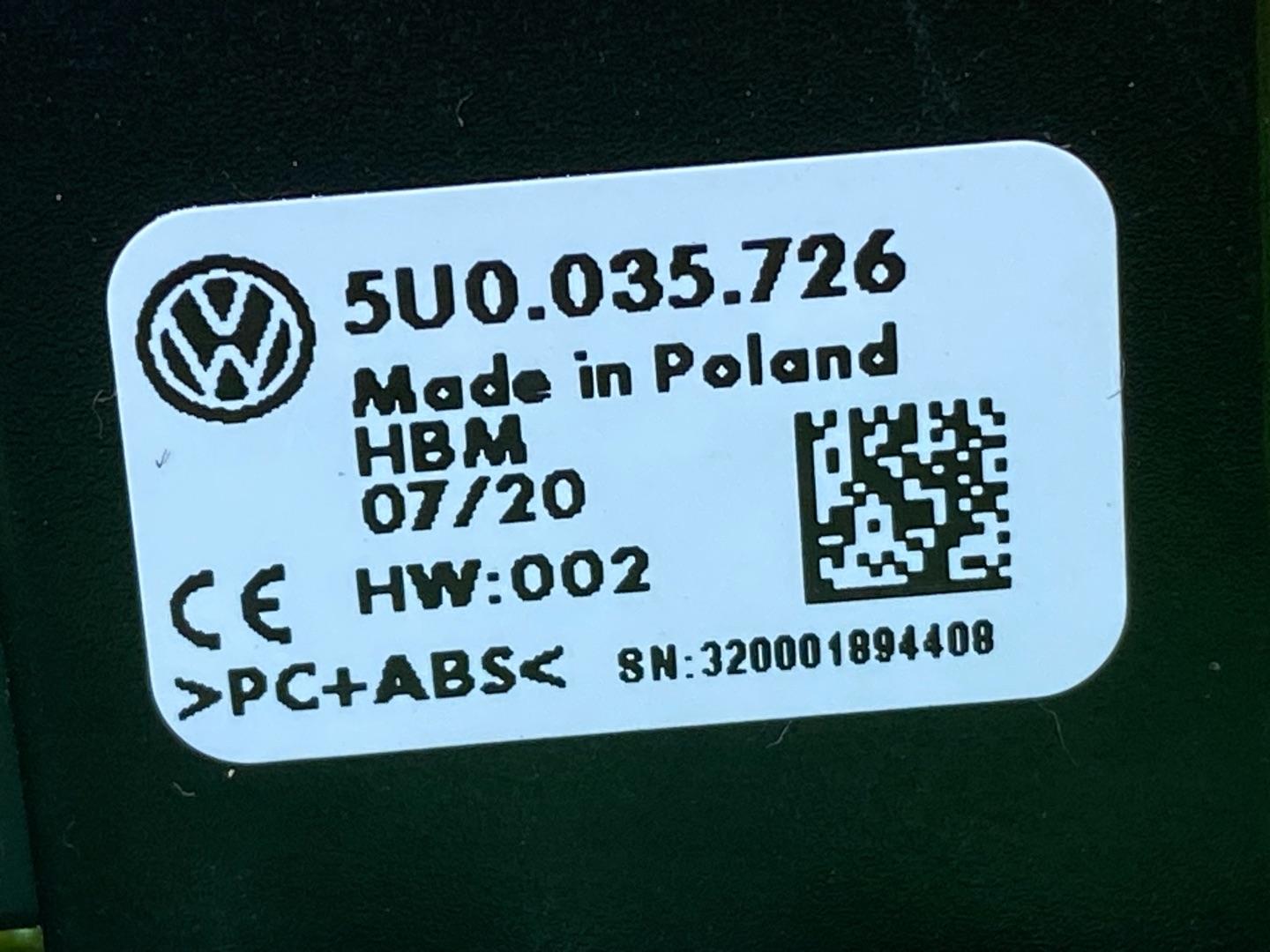 разъем AUX / USB Volkswagen Tiguan 2 поколение 2020, 2.0 л., бензин, 5U0035726 - фото №7