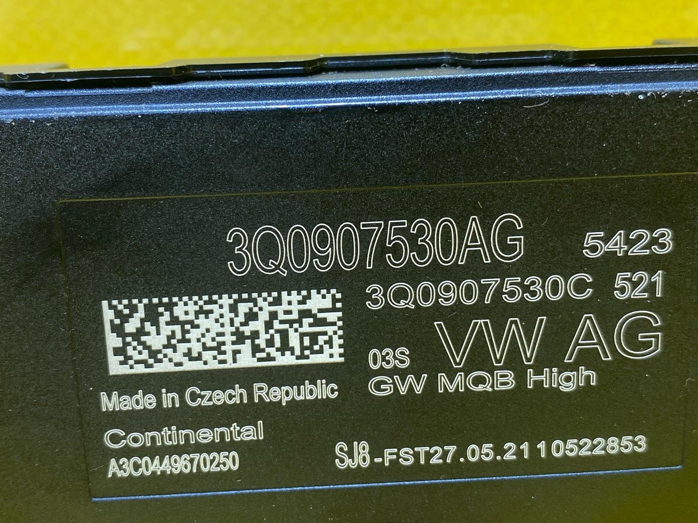 диагностический интерфейс Audi Q3 F3 2021, 2.0 л., бензин, 3Q0907530AG - фото №6