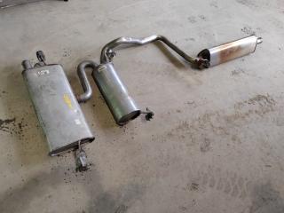 глушитель Skoda Karoq 1 поколение 2019, 1.5 л., бензин, 5Q0253209GP, 5Q0253409G, 5F4253609AG