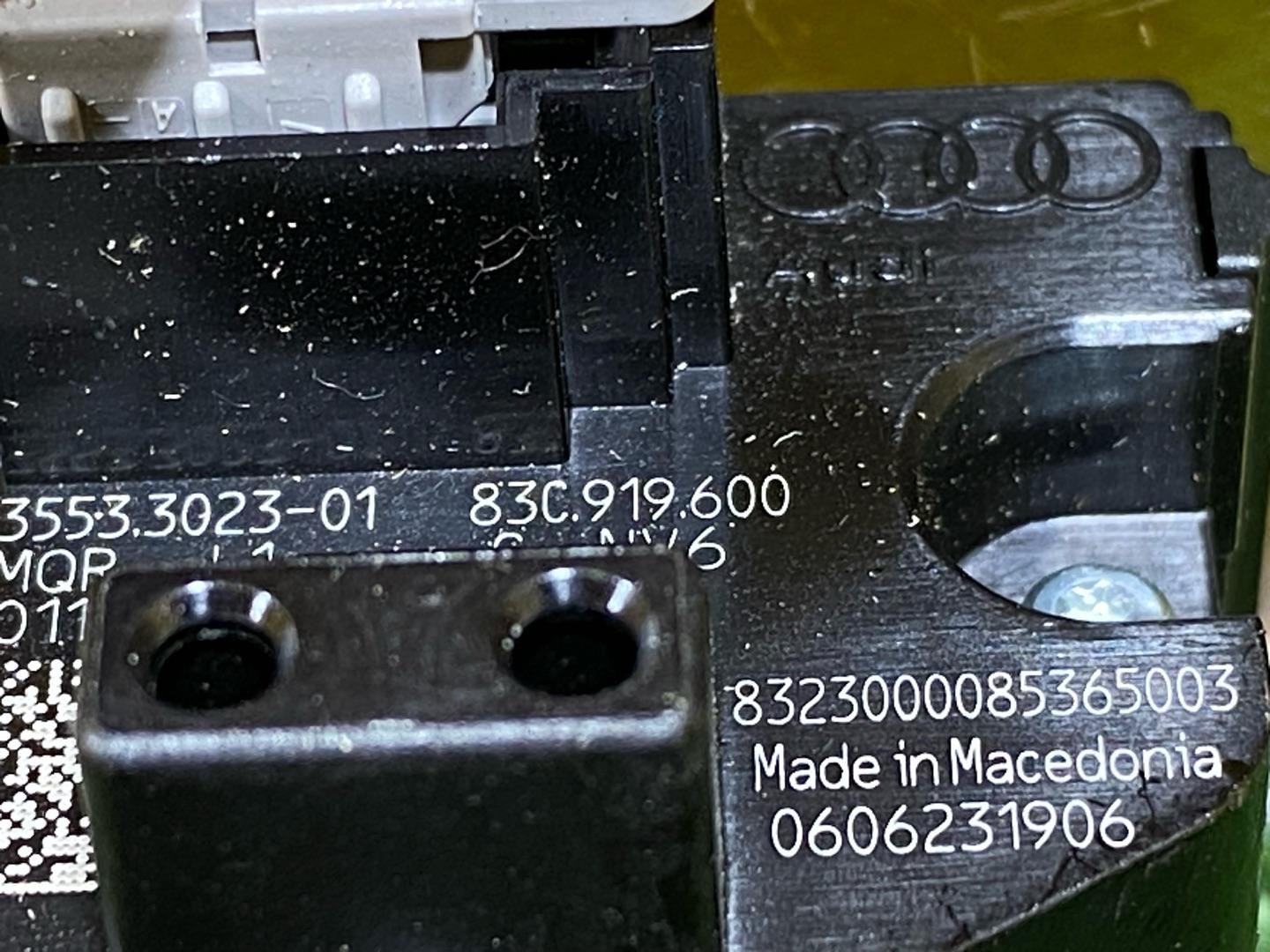 кнопка (выключатель) Audi Q3 F3 2023, 2.0 л., бензин, 83A919616, 83C919600 - фото №7