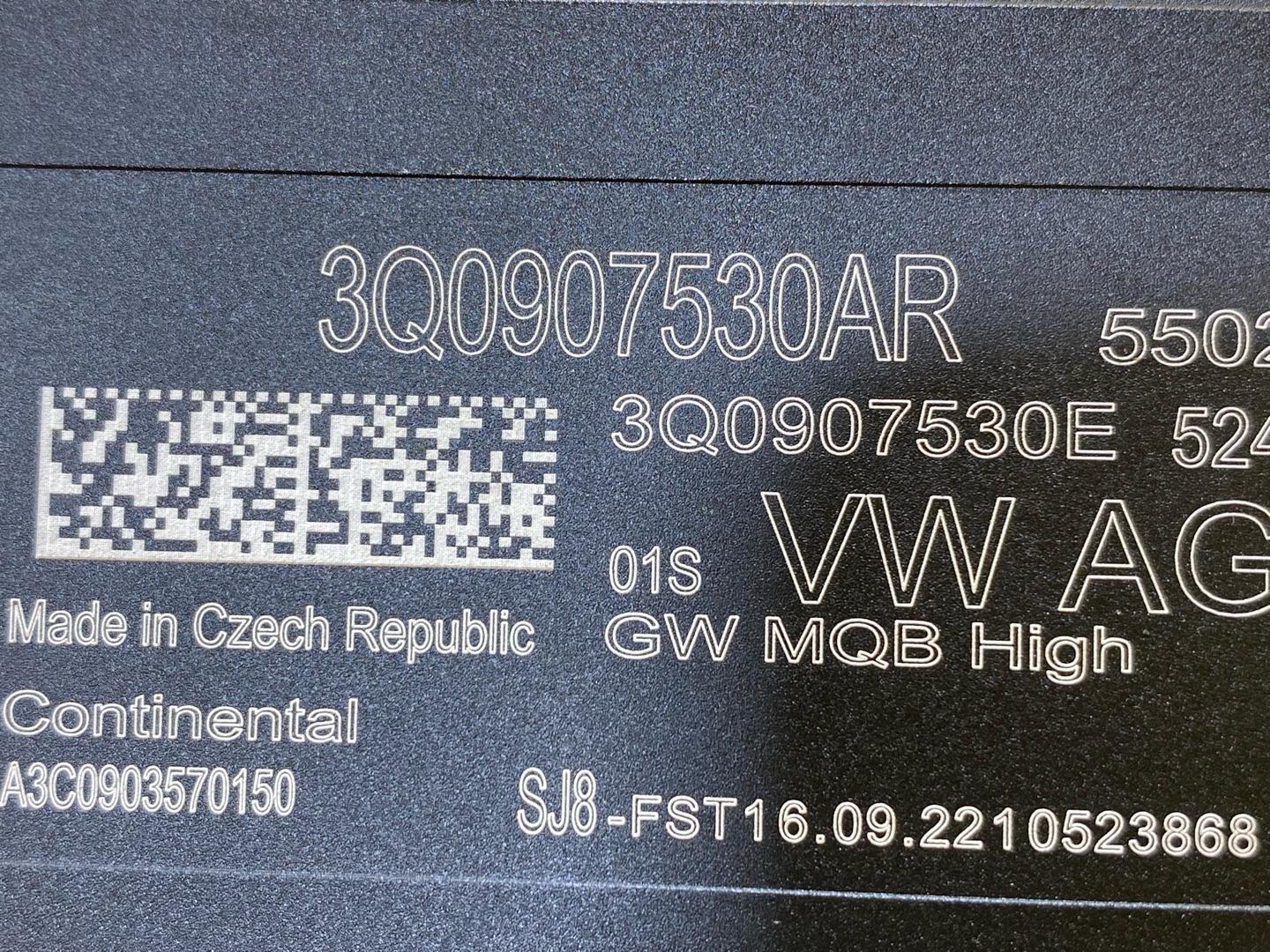 диагностический интерфейс Volkswagen T-Roc 1 поколение 2022, 2.0 л., бензин, 3Q0907530AR - фото №5