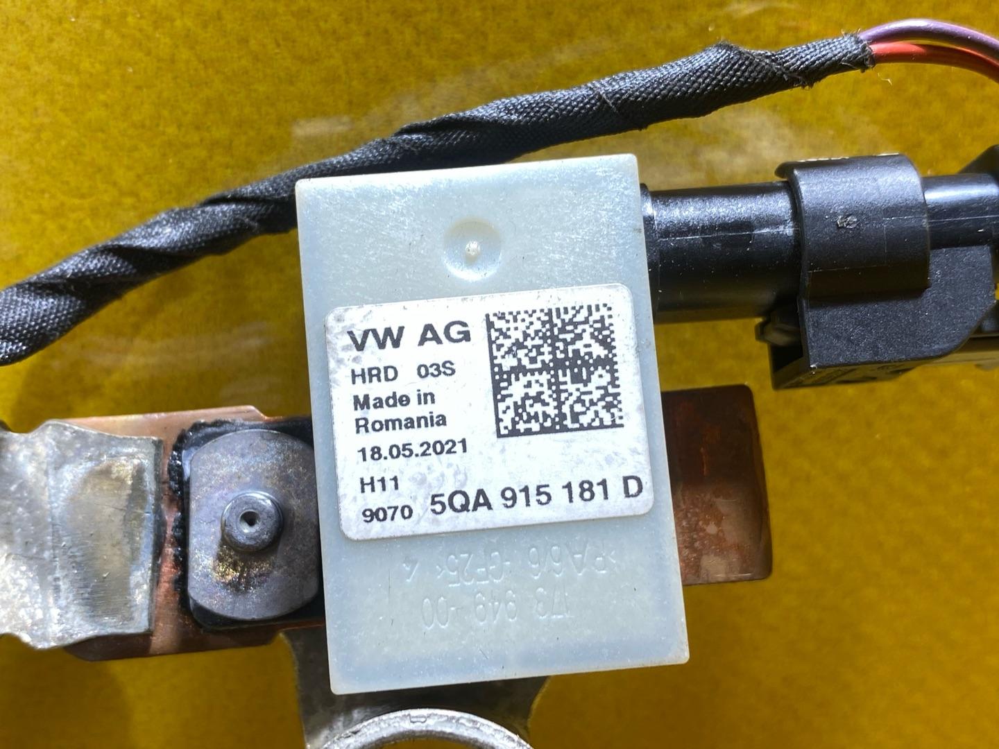 клемма аккумулятора минус Audi Q3 F3 2021, 2.0 л., бензин, 5QA915181D - фото №8
