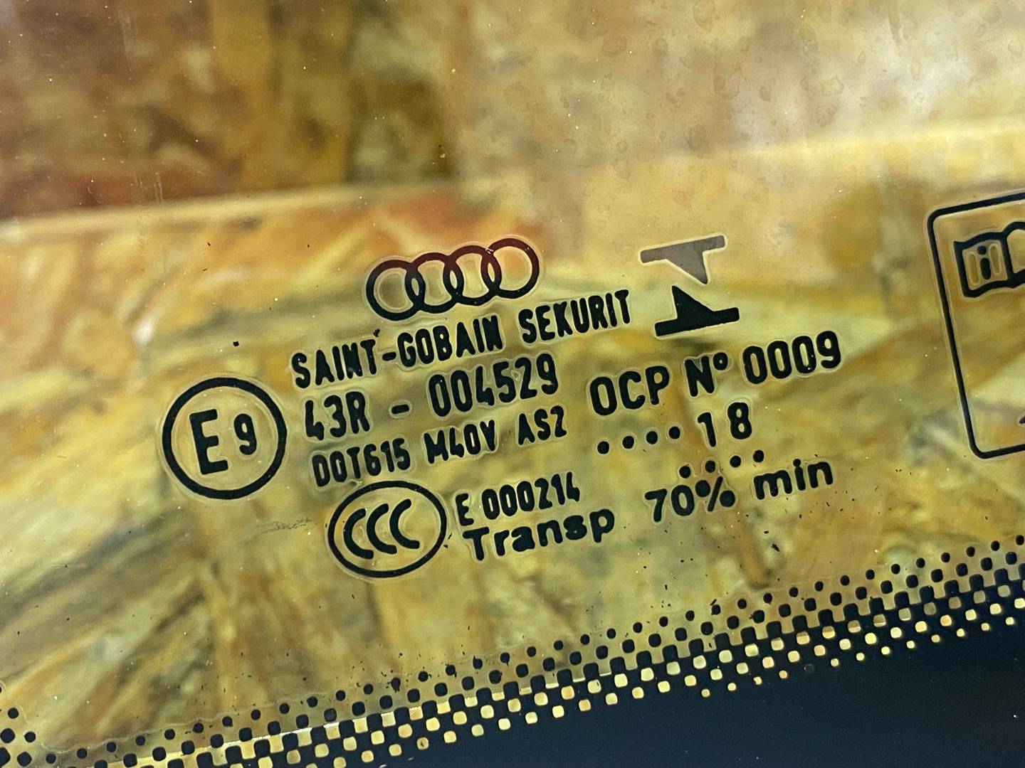 стекло кузовное боковое левое Audi Q5 FY 2018, 2.0 л., дизель, 80A845297H - фото №10