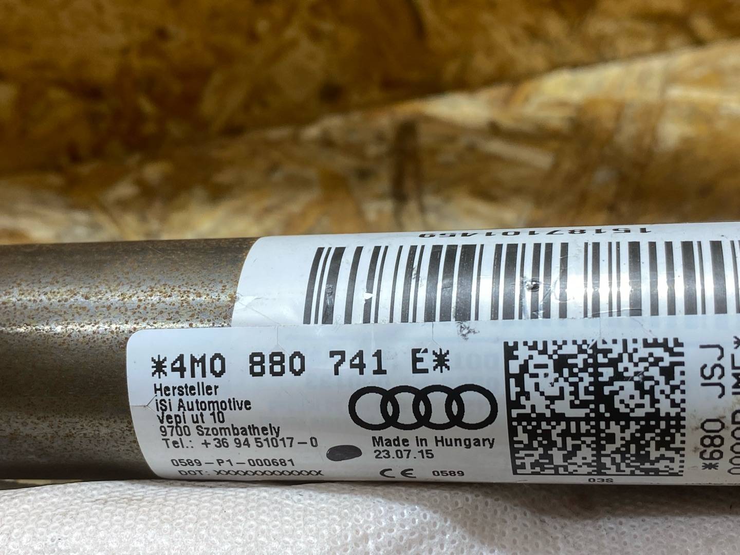 подушка безопасности боковая (шторка) Audi Q7 4M 2016, 3.0 л., дизель, 4M0880741E - фото №13