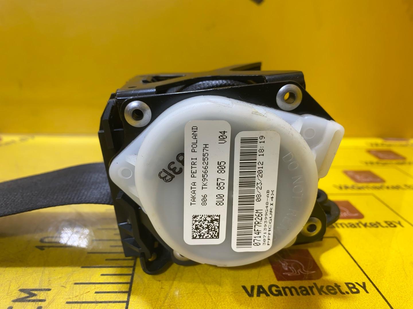 ремень безопасности Audi Q3 8U 2012, 2.0 л., бензин, 8U0857805 - фото №4
