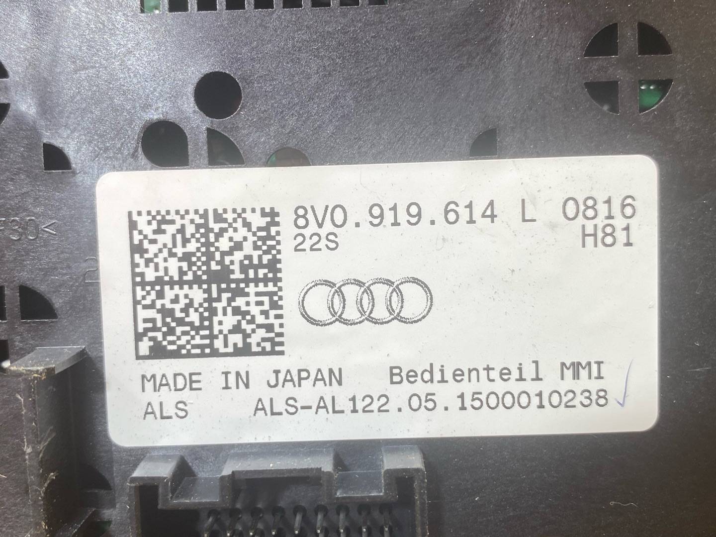 джойстик управления мультимедиа Audi A3 8V 2015, 1.4 л., бензин, 8V0919614L - фото №11