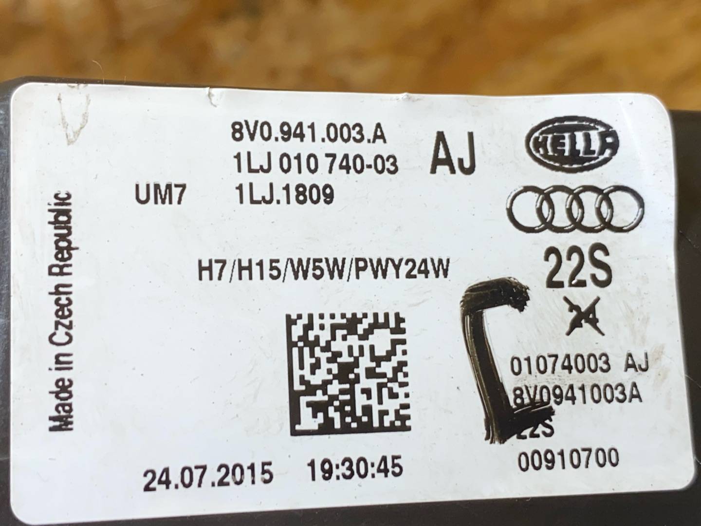 фара левая Audi A3 8V 2015, 1.4 л., бензин, 8V0941003A - фото №11