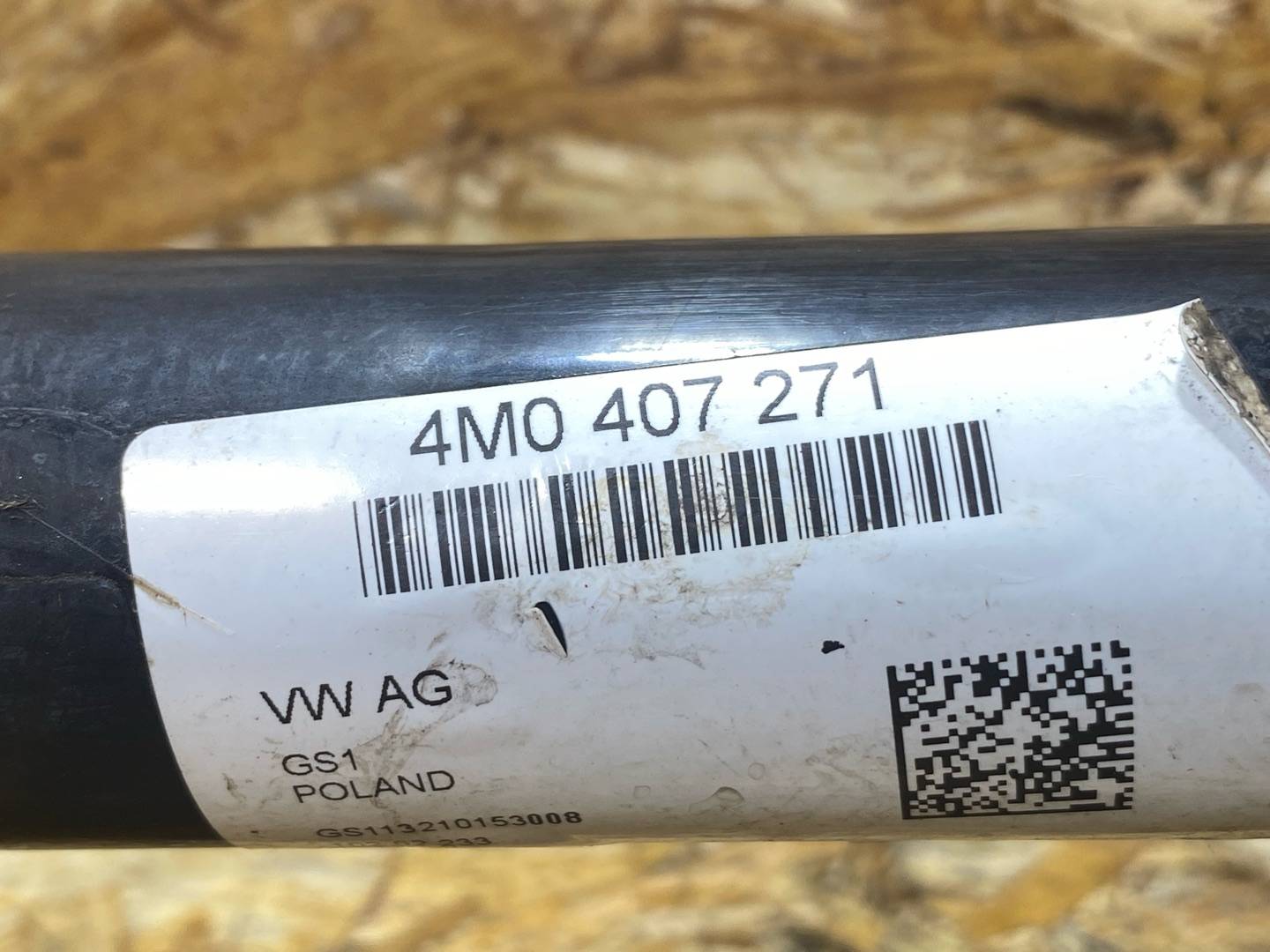 полуось передняя правая (приводной вал, ШРУС) Audi Q7 4M 2016, 3.0 л., дизель, 4M0407271 - фото №11