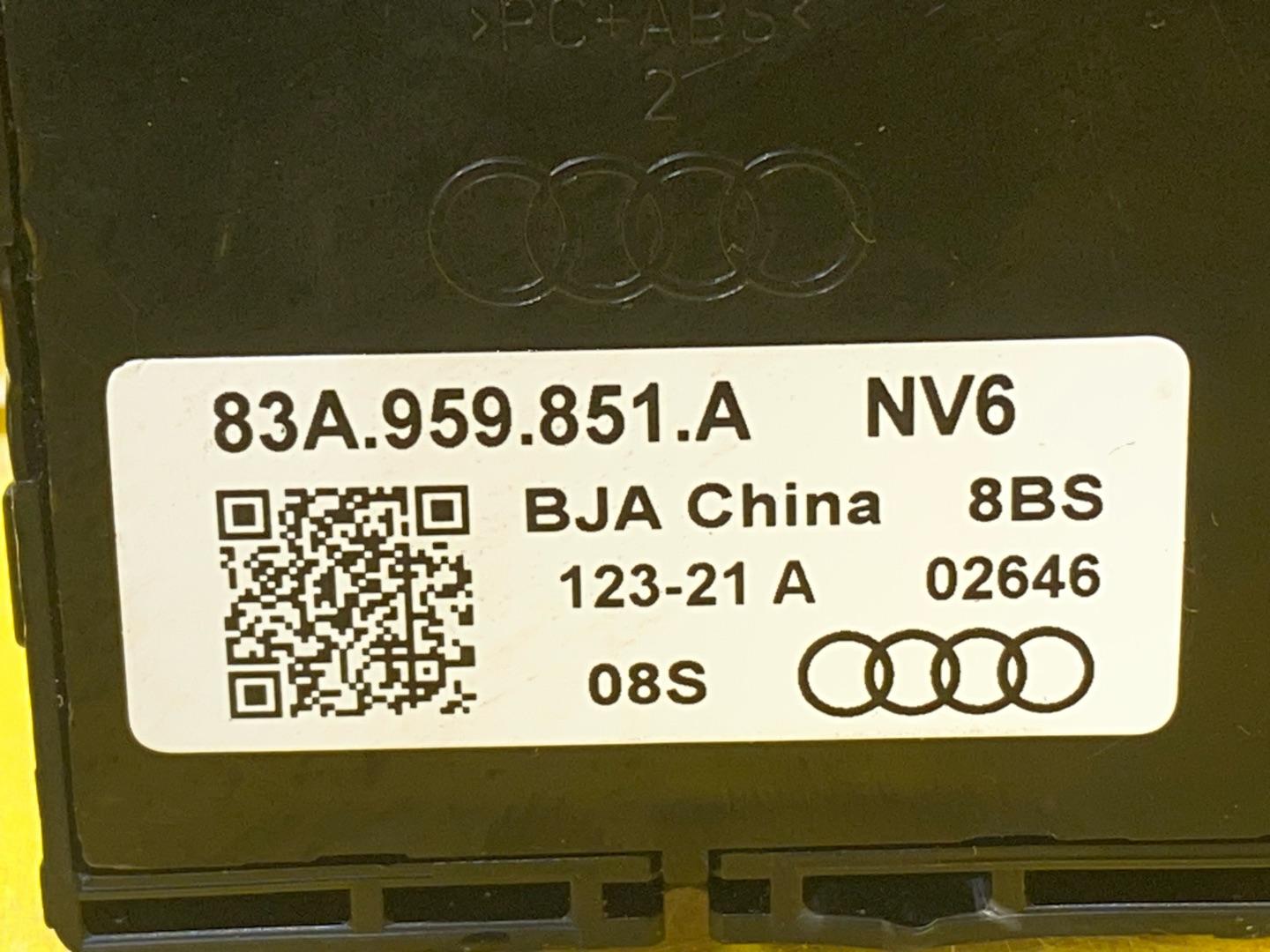 блок управления стеклоподъемниками Audi Q3 F3 2021, 2.0 л., бензин, 83A959851A - фото №7