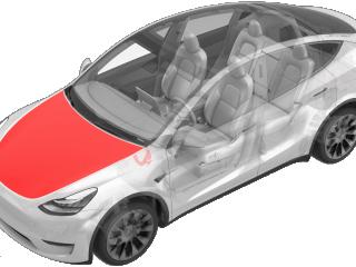 капот Tesla Model Y 1 поколение (2020 - 2026), 1081390-E0-C