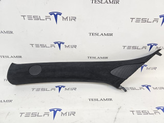 Накладка декоративная стойки А внутренняя левая верхняя Tesla Model S 1 поколение [2-й рестайлинг] 2022, 1565761-00