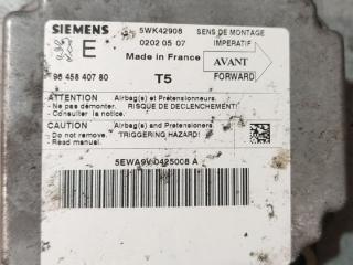 блок AirBag Peugeot 307 1 поколение (2001 - 2005), 9645840780, 5WK42908