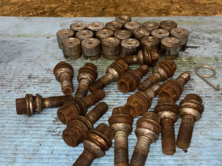 болт колесный Volkswagen Touareg 1 поколение [рестайлинг] 2009, 3.0 л., CASC, дизель, АКПП, полный привод, M14X1.5X27, WHT002529, 7L6601173A