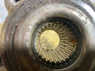 Ступица передняя левая (кулак) Ford Mondeo 5 поколение 2019, 2.0 л., R9CH, бензин, вариатор, передний привод, 2236123, DG9C-2C300-A2F