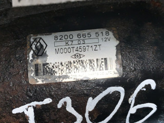 стартер Renault Scenic 2 поколение [рестайлинг] 2008, 1.6 л., K4M 766, бензин, МКПП, передний привод, 8200665518, M000T45971ZT