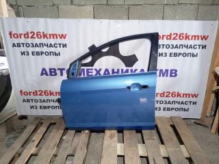 дверь передняя левая Ford Focus 2 поколение [рестайлинг] CB4 2009, 1.6 л., i, SHDA, бензин, 5МКПП, голубой металик, хетчбэк 5 дв., передний привод, правый руль