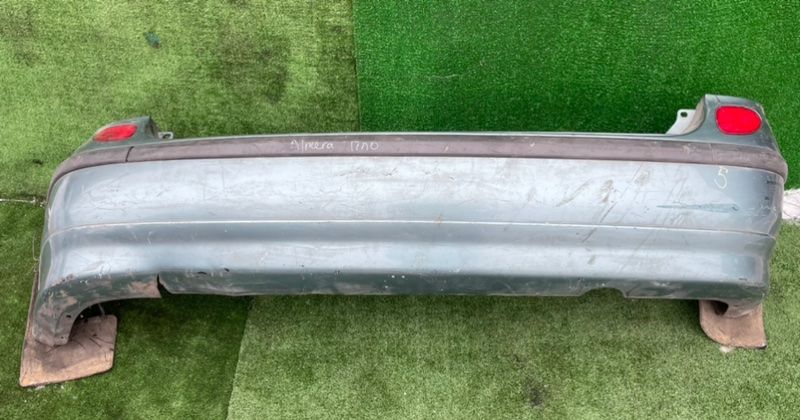 бампер задний Nissan Almera Tino V10 2003, серо-голубой, 850224U040 - фото №1