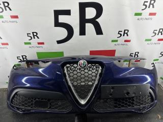 бампер передний Alfa Romeo Stelvio 1 поколение 949 2019, 2.0 л., бензин, АКПП, montecarlo blue, внедорожник 5 дв., полный привод, правый руль