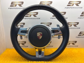 руль Porsche Cayenne GTS 958 2013, 4.8 л., M 48.02, бензин, робот, a1/041 (чёрный), внедорожник 5 дв., полный привод, 7PP519091, 7PP519091CC, 7PP519091CCA34
