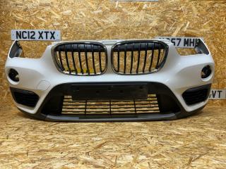 бампер передний BMW X1 F48 2016, 2.0 л., дизель, АКПП, белый, внедорожник 5 дв., передний привод, правый руль